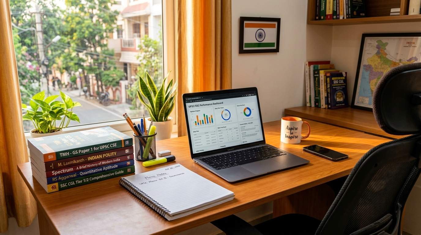 Sarkari Job Forms dedicated study desk and dashboard workspace